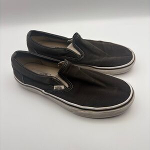 Black Vans slip-on sneakers, Unisex, Mens Size 6.5, Women’s 8